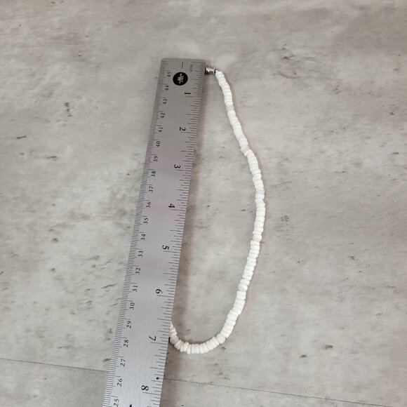 Vintage Heishi Shell Bead Necklace 7 Inch Surfer Beach‎ Boho Jewelry - Picture 8 of 9